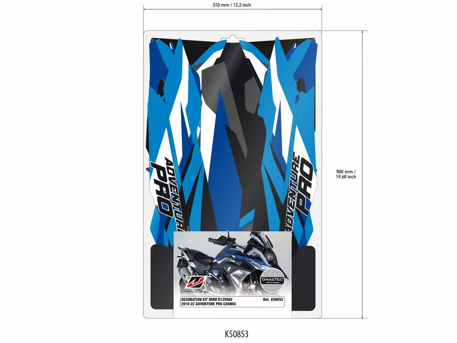 BMW K 1200 R [UNIRACING] - Sada nálepky