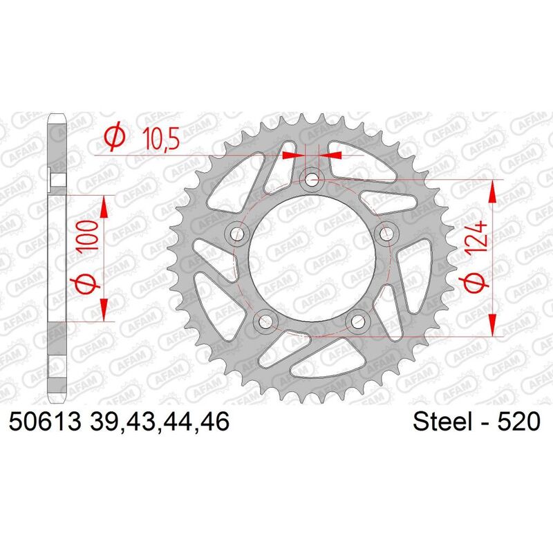 Ducati 698 Hypermotard Mono RVE [2024-2026] - Kettenkit 520XHR2 15/42-110 - Standard Kettenrad