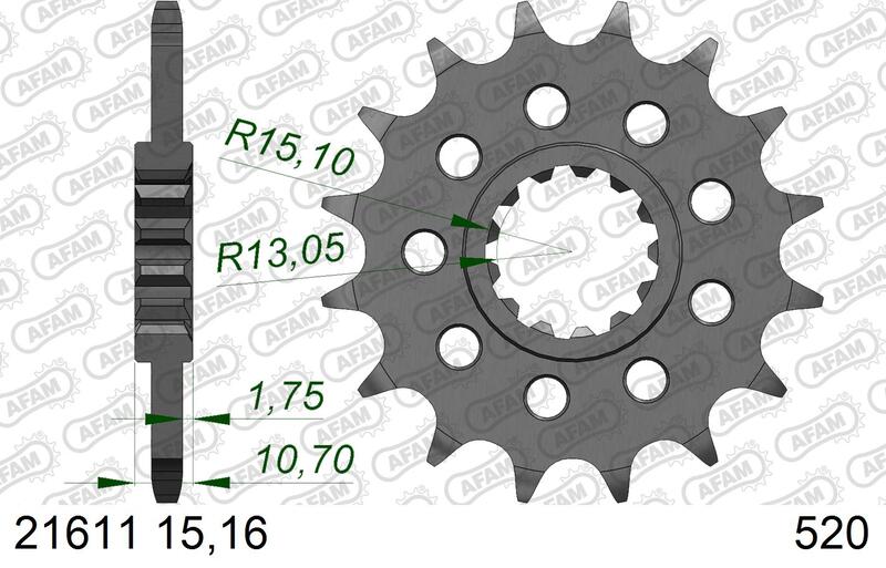 Yamaha Tracer 7 GT [2025-2026] - Kettenkit 520XSR 16/43-120 - Standard Kettenrad