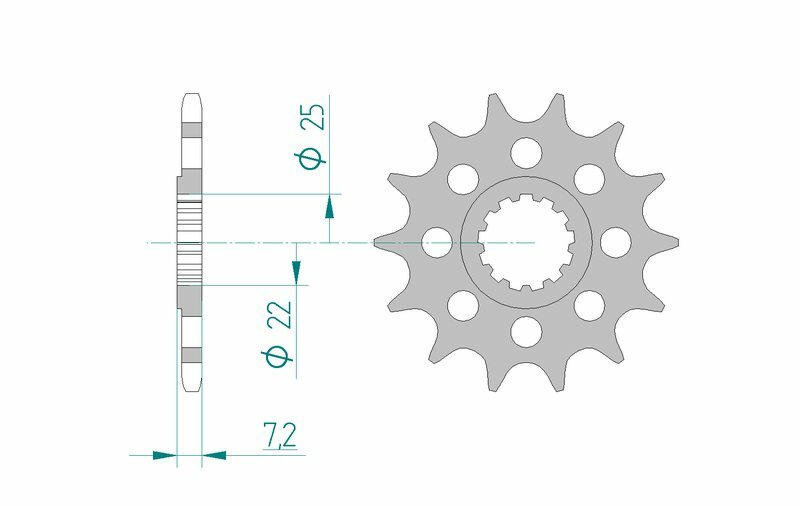 SUZUKI GSX R 600 [2006-2010] - Kettensatz 520 XSR - 16/43-114 - Kettenrad Alu Standard
