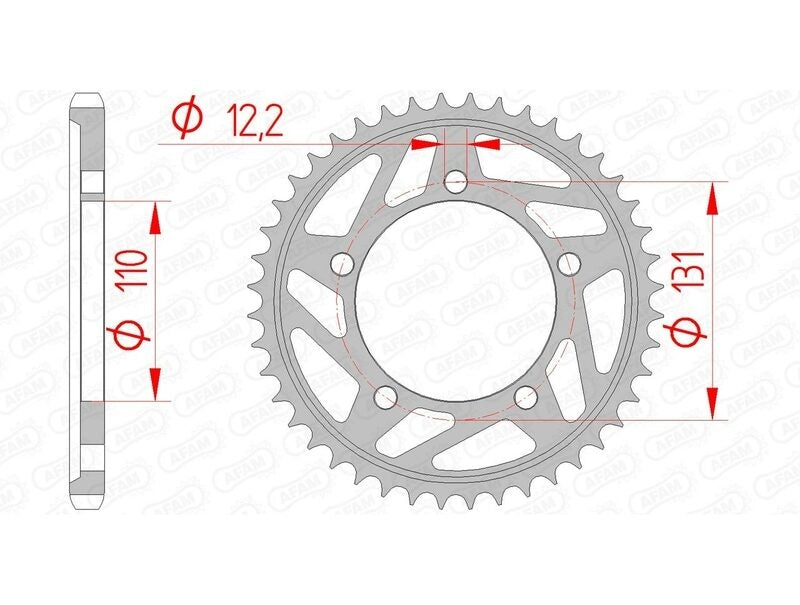 Bmw S 1000 XR HP ABS 0D03 [2018] - Kettenkit 525 XHR4 - 17/45-128 - Standard Kettenrad Stahl
