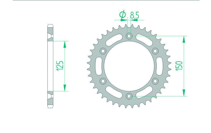 Ktm 790 DUKE ABS [2018-2026] - Kettenkit 520 XSR4 - 16/41-116 - Standard Kettenrad Stahl
