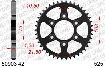 Ducati Multistrada V4 [2021-2025] - Kettenkit 525 XHR4 - 16/42-124 - Standard Kettenrad Stahl