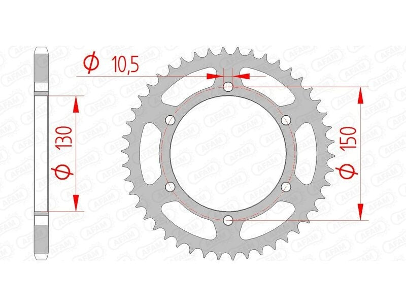Yamaha XJ 6 S Diversion (RJ 22) [2013-2016] - Kettenkit 520 XSR4 - 16/46-118 - Standard Kettenrad Stahl