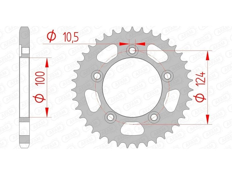 Ducati 999 R [2003-2006] - Kettenkit 525 XHR4 - 15/36-96 - Standard Kettenrad Stahl