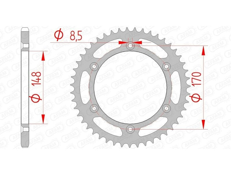 Suzuki DR 650 R Dakar [1990-1994] - Kettenkit 520 XSR4 - 16/42-114 - Standard Kettenrad Stahl