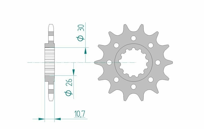 Yamaha YZF R1 RN12 [2004-2005] - Kettenkit 520 XHR4 - 17/45-116 - Standard Kettenrad Alu
