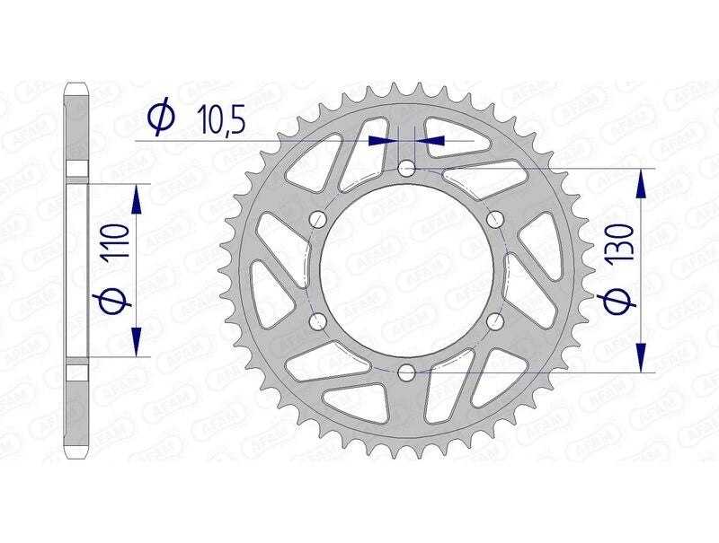 Suzuki GSX-S 1000 ABS [2015-2026] - Kettenkit 520 XHR4 - 17/44-116 - Standard Kettenrad Alu