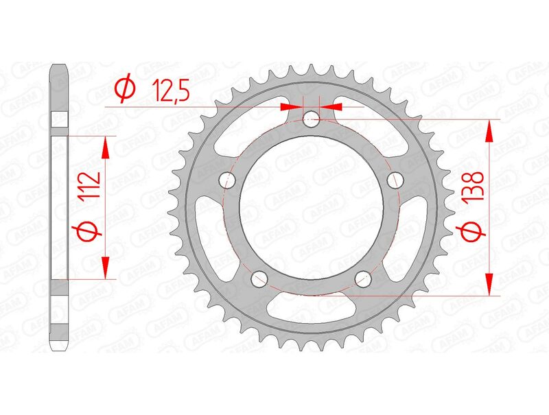 Honda NC 750 X ABS (RC 90) [2022-2024] - Kettenkit 520XMR3 16/43-114 - standard Kettenrad