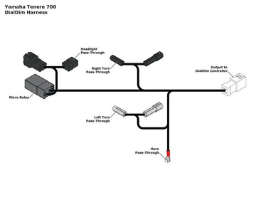 Yamaha Tenere 700 [Denali] -P & P Daldim Kabel adaptér - 0