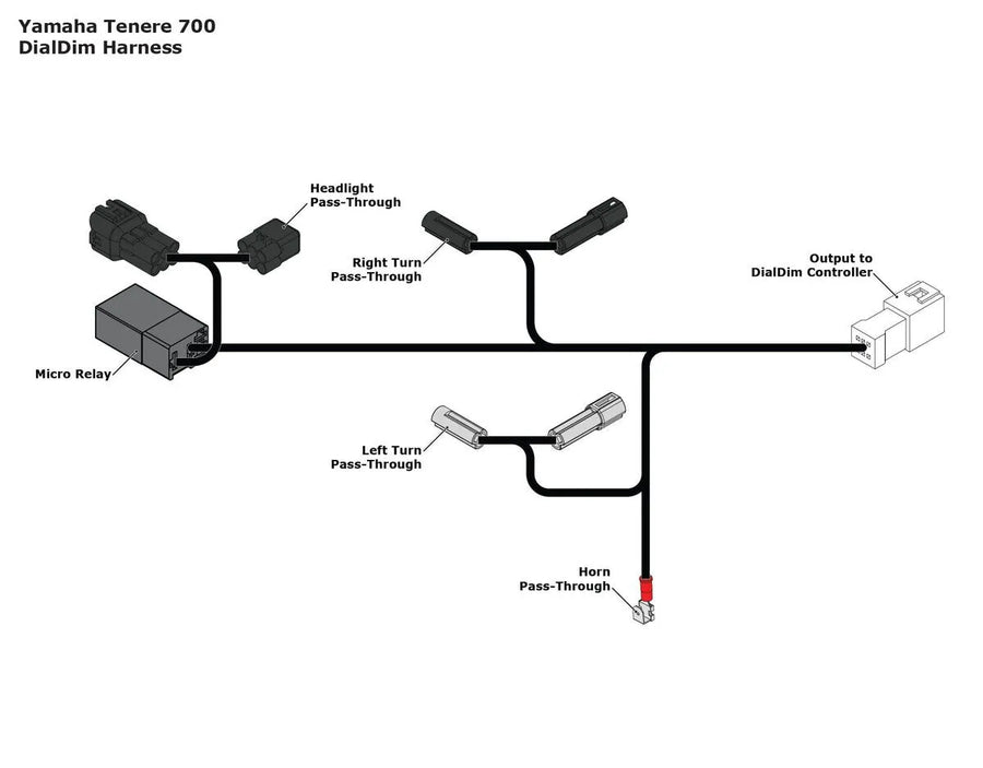 Yamaha Tenere 700 [Denali] -P & P Daldim Kabel adaptér
