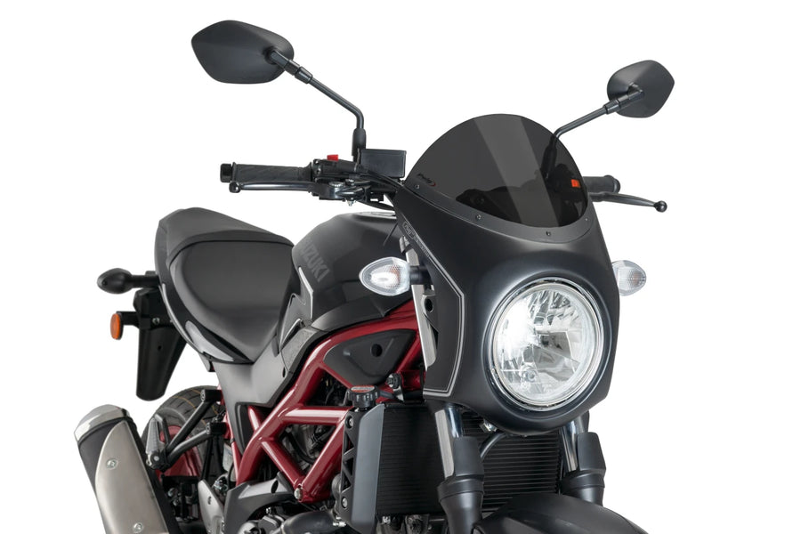 SUZUKI SV 650 [2025] – Retro kapotážová clona – Transparentní