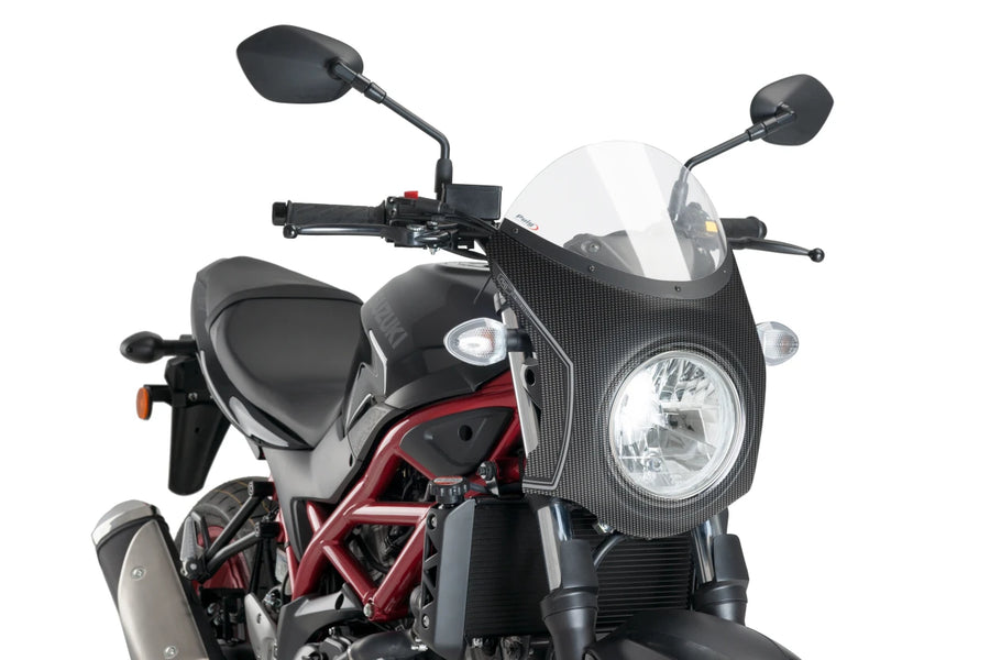 SUZUKI SV 650 [2025] – Retro kapotážová clona – Transparentní