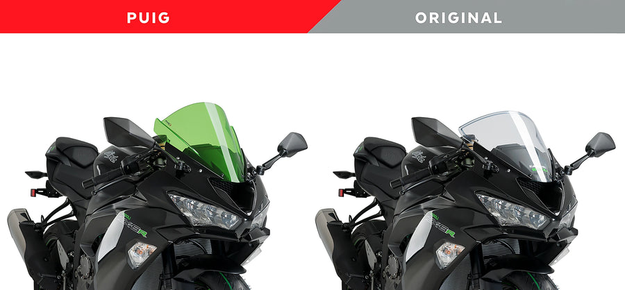 KAWASAKI ZX-6R NINJA [2018] - Z-Racing obrazovka | Zelená | PUIG 3177V