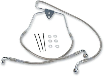 harley davidson flhtcui [DRAG SPECIALTIES] - Sada prodlouženého brzdového vedení z nerezové oceli
