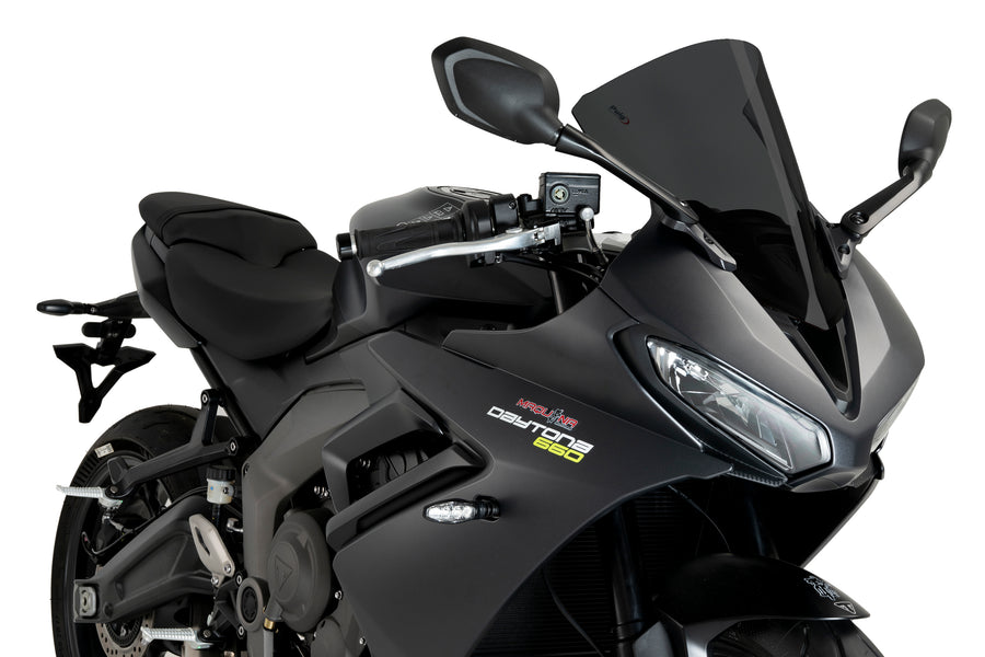 TRIUMPH DAYTONA 660 [2025] – obrazovka R-Racer – silně tónovaná