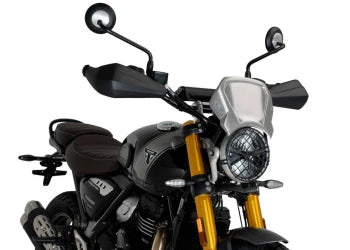TRIUMPH Scrambler 400X [2025] – Retro kryt kapotáže – průhledný