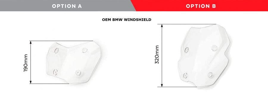 BMW F 750 GS [2024] – cestovní obrazovka – průhledná