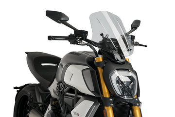 DUCATI DIAVEL 1260 LAMBORGHINI [2023] - Nastavitelná cestovní obrazovka | Tónované | PUIG 3775H