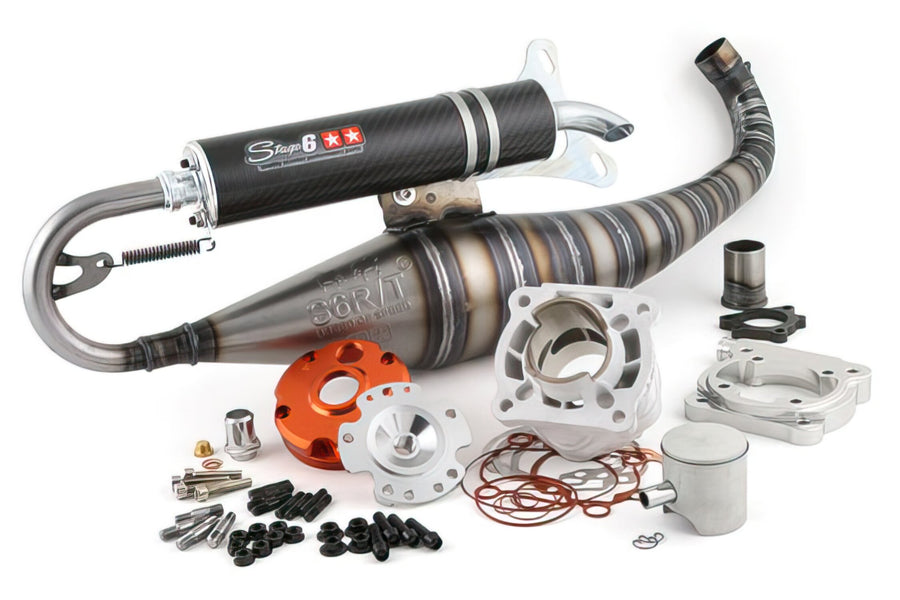 Aprilia SR Netscaper 50 2T LC - sada válců motoru výfuk R/T 70ccm