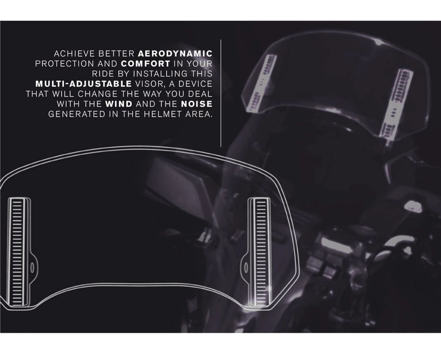 KTM 890 SMT [2025] – Spoiler Screen 2.0 Clip-on – průhledný