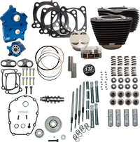 Harley-Davidson FLHCS 1923 Softail Heritage Classic Solo 117 [2026] - 132" Power Package Motorleistungs-Kit – Oberfläche: Schwarz, Nicht hervorgehobene Kühlrippen – Bild 10