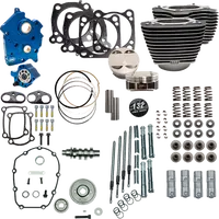 Harley-Davidson FXBB 1923 Softail Street Bob Solo 117 [2026] - 132" Power Package Motorleistungs-Kit – Oberfläche: Schwarz, Hervorgehobene Lamellen – Bild 11