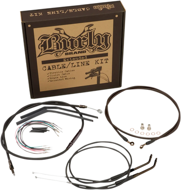 harley-davidson street bob [BURLY BRAND] – sada kabelů Jail Bar - 0