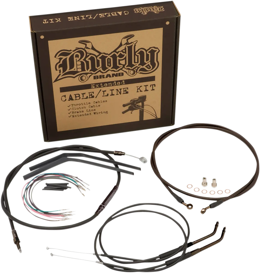 Harley Davidson FX [BURLY BRAND] – sada kabelů pro jail bar