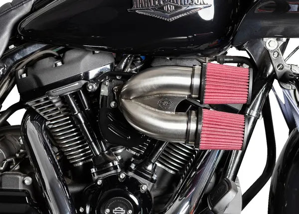 Harley-Davidson FLSTFI 1923 Softail Fat Boy Gray Ghost 117 [2025] - Tuned Induction Luftfilterkit – Oberfläche: Silber – Bild 7