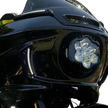 Harley-davidson LOW Rider [CUSTOM DYNAMICS] – LED světlomet Shark Demon 2 Performance