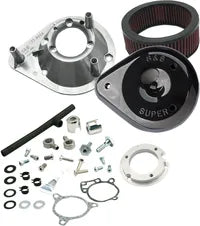 Harley-Davidson FLSTFB 1690 Fat Boy Special [2016-2017] - Mini Teardrop Stealth Luftfilter-Kit – Oberfläche: Schwarz – Bild 7