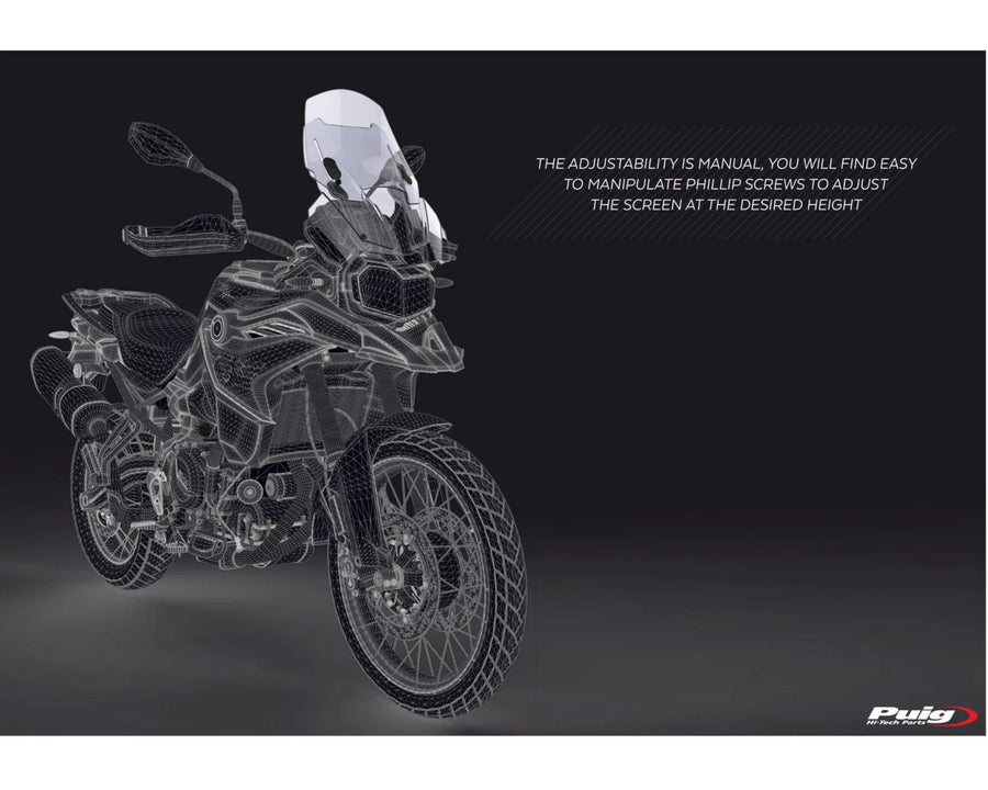 BMW F 750 GS [2024] – Nastavitelné čelní sklo – silně tónované