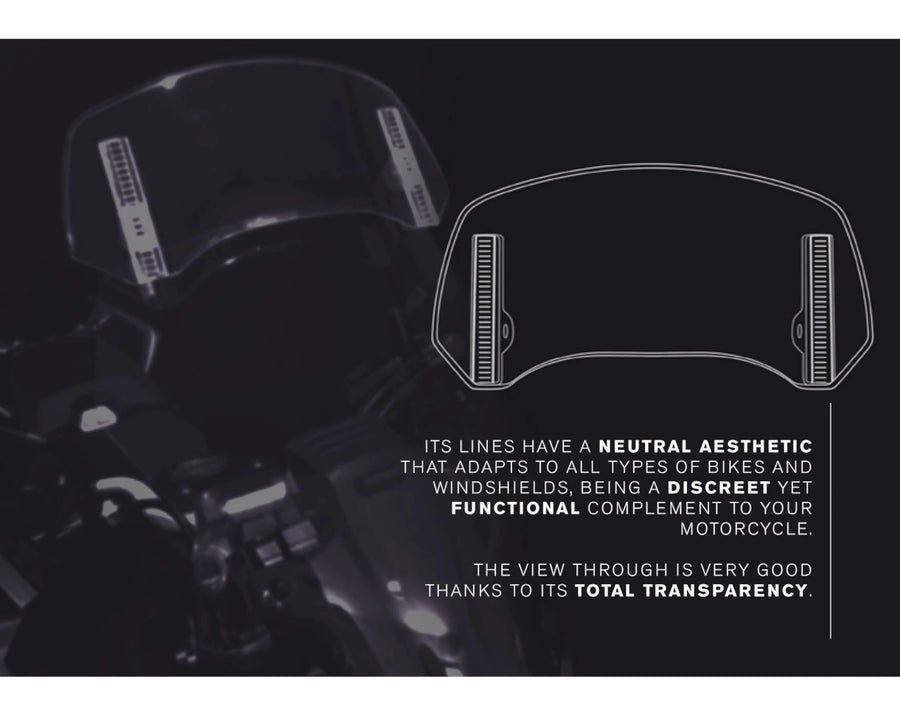 KTM 890 SMT [2025] – Spoiler Screen 2.0 Clip-on – průhledný