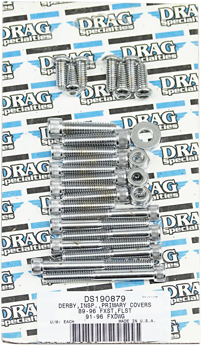 harley davidson fxsts [DRAG SPECIALTIES] – Sada šroubů vnitřního a vnějšího primárního/Derby/kontrolního krytu