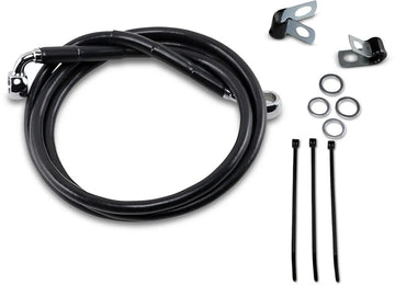 harley davidson fxsts [DRAG SPECIALTIES] – rozšířená sada černé vinylové brzdové šňůry - 0