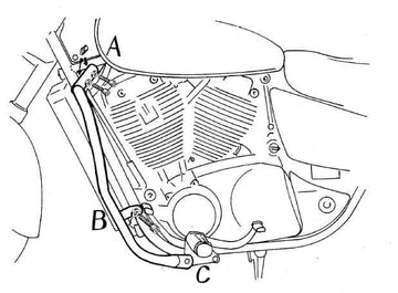 Honda VT 1100 C2 Shadow [1995-2000] - Bar pro ochranu motoru