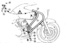 Honda Varadero 125 [2001-2006] - Bar pro ochranu motoru-1