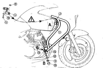 Honda Varadero 125 [2001-2006] - Bar pro ochranu motoru