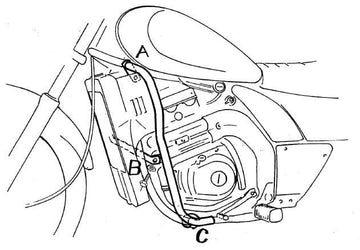 Kawasaki El 250 [1994-2003] - Motorská ochranná lišta