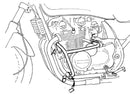 Kawasaki Zephyr 550 [1991-1999] - lišta pro ochranu motoru-2