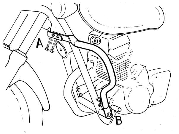 Kawasaki El 125 [1998-2007] - Bar pro ochranu motoru