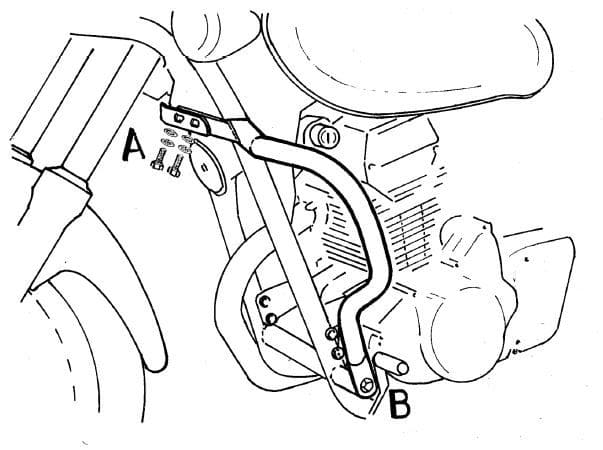 Kawasaki El 125 [1998-2007] - Bar pro ochranu motoru