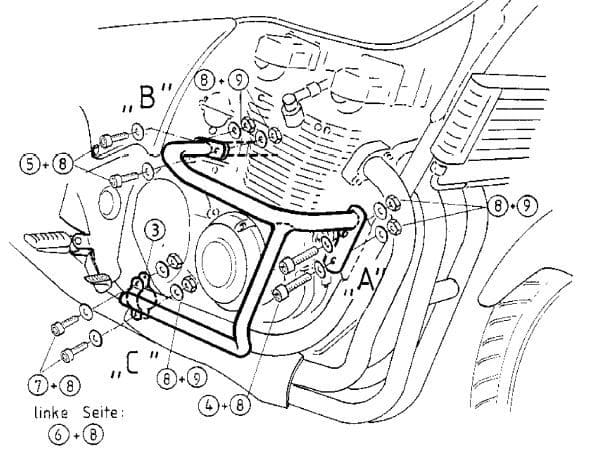 Kawasaki ZR-7 [1999-2003] - Kryt motoru