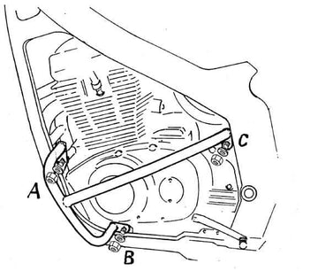 Suzuki GS 500 E [1989-2008] - Bar pro ochranu motoru