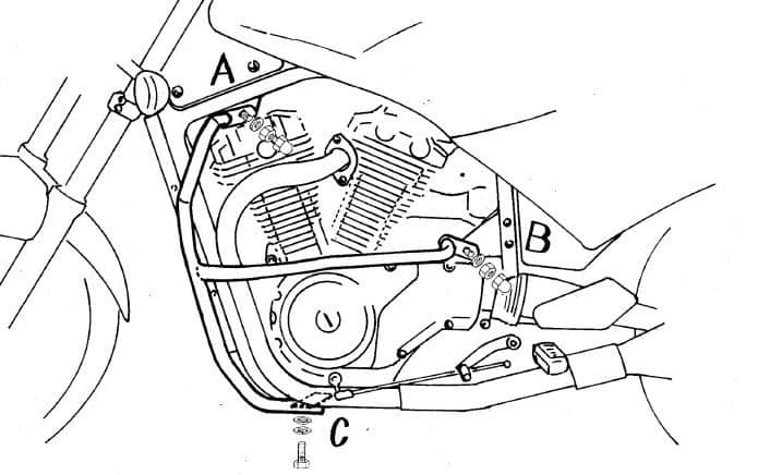 Suzuki VX 800 [1990-1995] - BAR ochrany motoru
