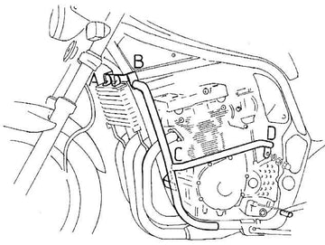 Suzuki GSF 600 S [1996-1999] - Bar pro ochranu motoru
