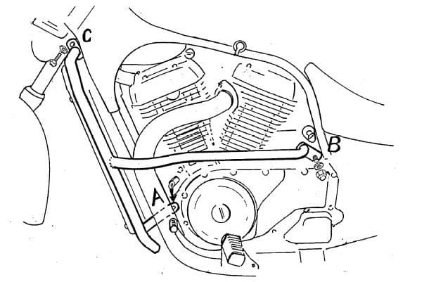 Suzuki vs 600 GLP Intruder [1995-1997] - Motor Protection Bar