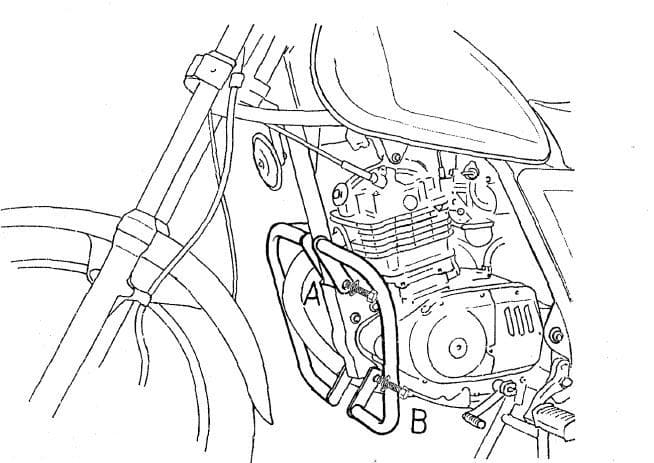 Suzuki GN 125 [1991-1996] - Bar pro ochranu motoru