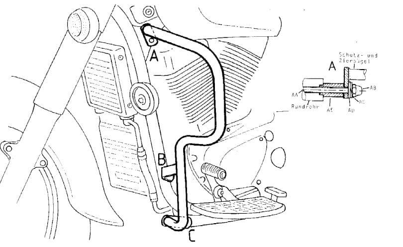 Suzuki VL 1500 Intruder [1998-2007] - Bar pro ochranu motoru